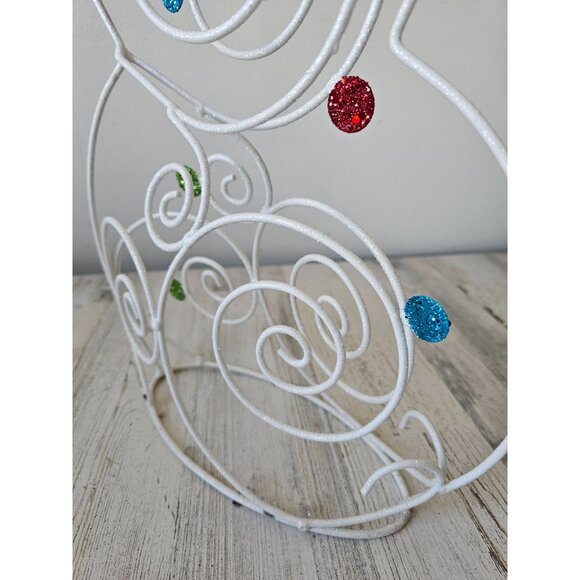 Pier 1 glitter large snowman Xmas decor retired rare - Picture 9 of 9